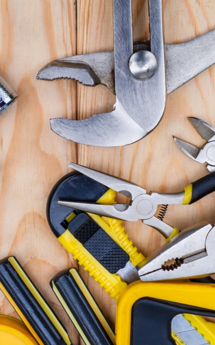 plumbing yellow tools